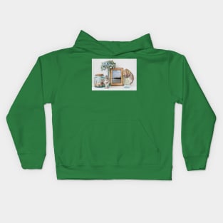 Santa Monica Pier French Decor Kids Hoodie